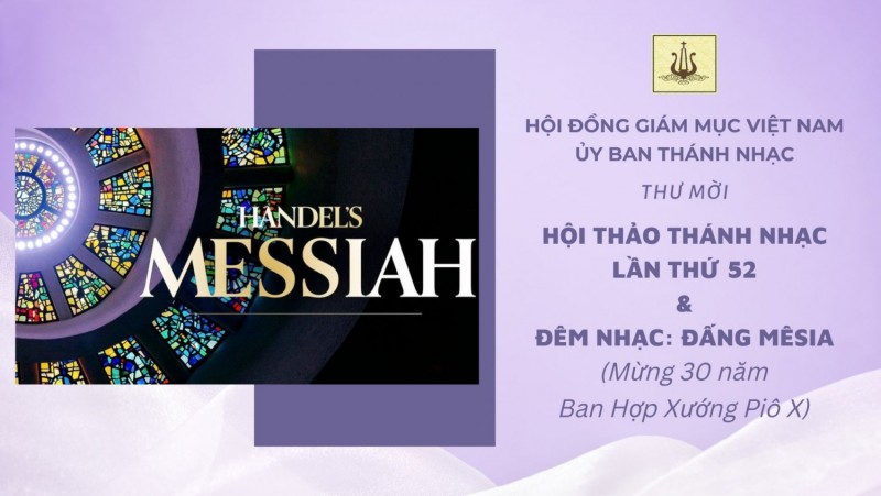 Ủy ban Thánh Nhạc - Thư mời tham dự Đêm Thánh Ca và Hội Thảo Thánh Nhạc lần thứ 52