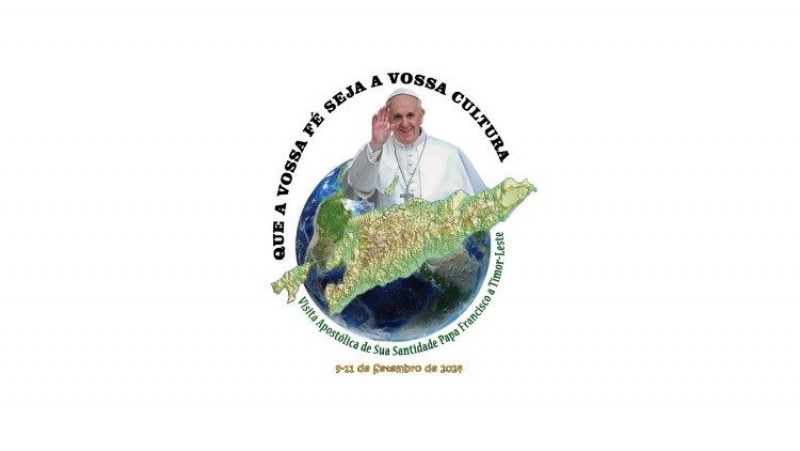 Logo chuyến viếng thăm của ĐTC Phanxicô tại Đông Timor vào tháng 9/2024