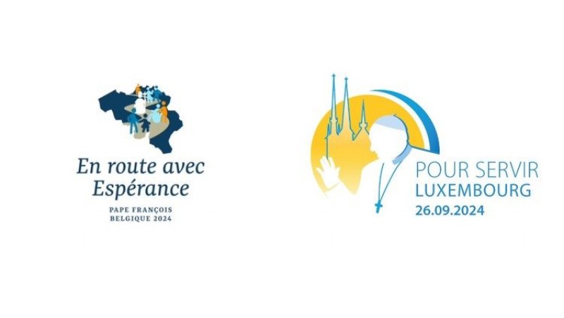 Logo chuyến viếng thăm của ĐTC Phanxicô tại Luxemburg và Bỉ