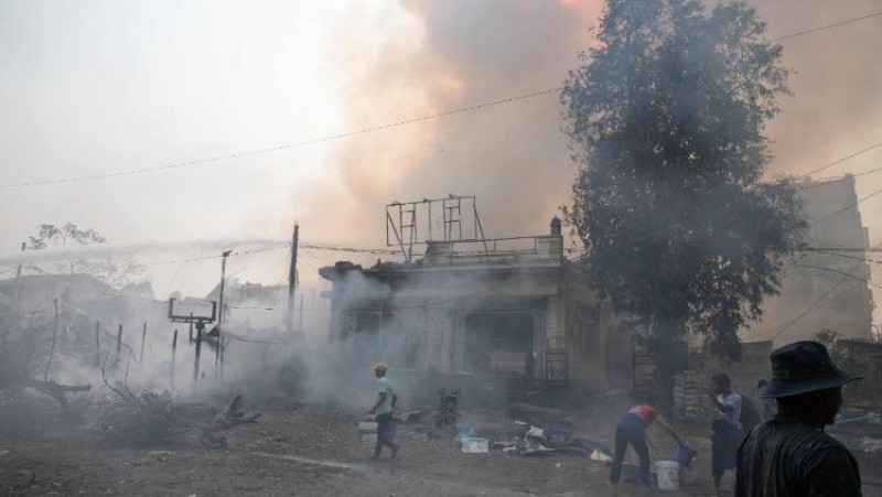 Quân đội Myanmar đốt phá Nhà thờ Chính toà Banmaw