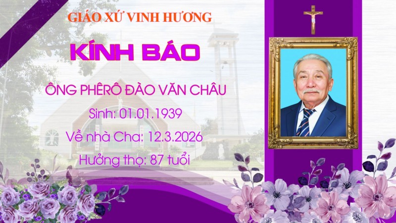 CÁO PHÓ: Ông Phêrô Đào Văn Châu
