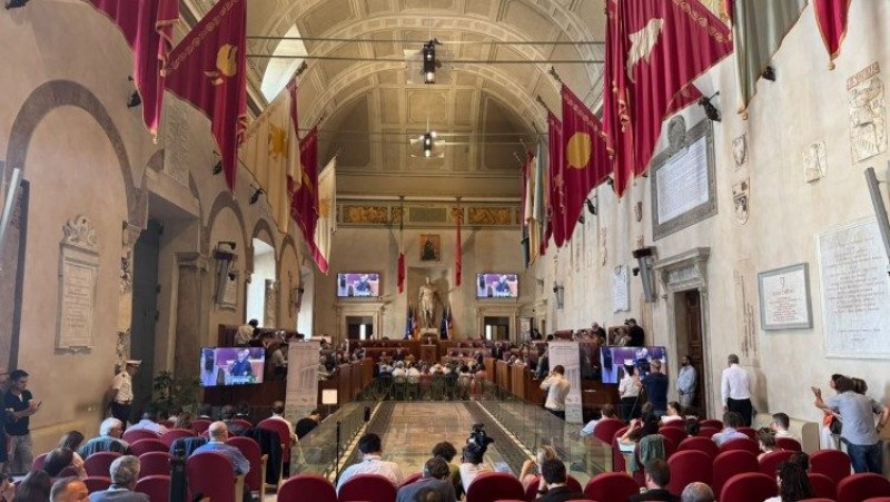 Buổi ký kết Tuyên ngôn Roma về giải trừ vũ khí hạt nhân và về trí tuệ nhân tạo