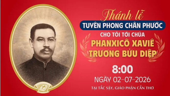 Chương trình và Link Video Trực tiếp Thánh lễ tuyên phong Chân phước cho Cha Px. Trương Bửu Diệp